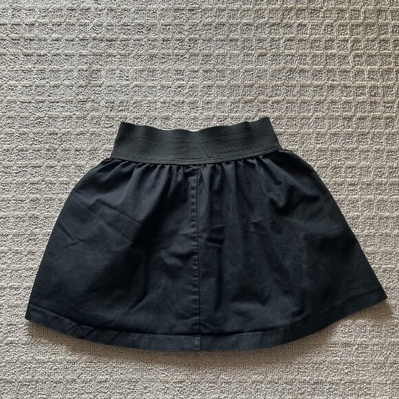 Miley Cyrus Max Azria Black Elastic Waist Flare Skirt Womens Medium M Y2K Retro - Picture 5 of 5